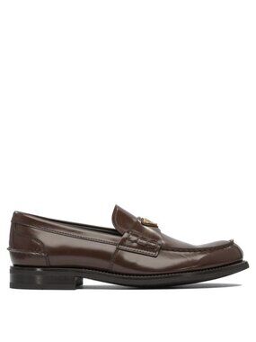 Prada Shiny Leather Loafers UK 9 Men